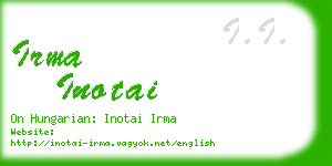 irma inotai business card